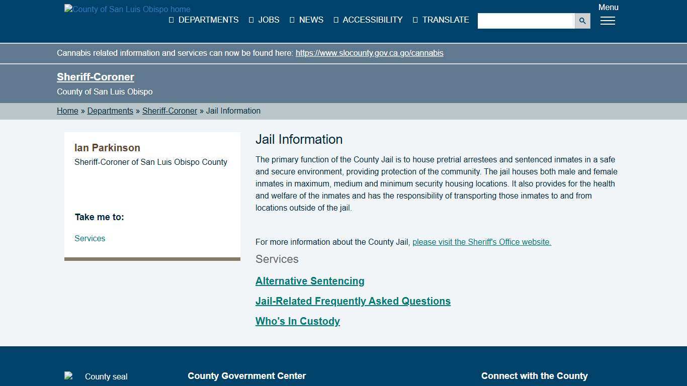 Jail Information - County of San Luis Obispo