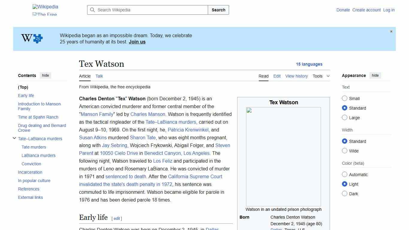 Tex Watson - Wikipedia